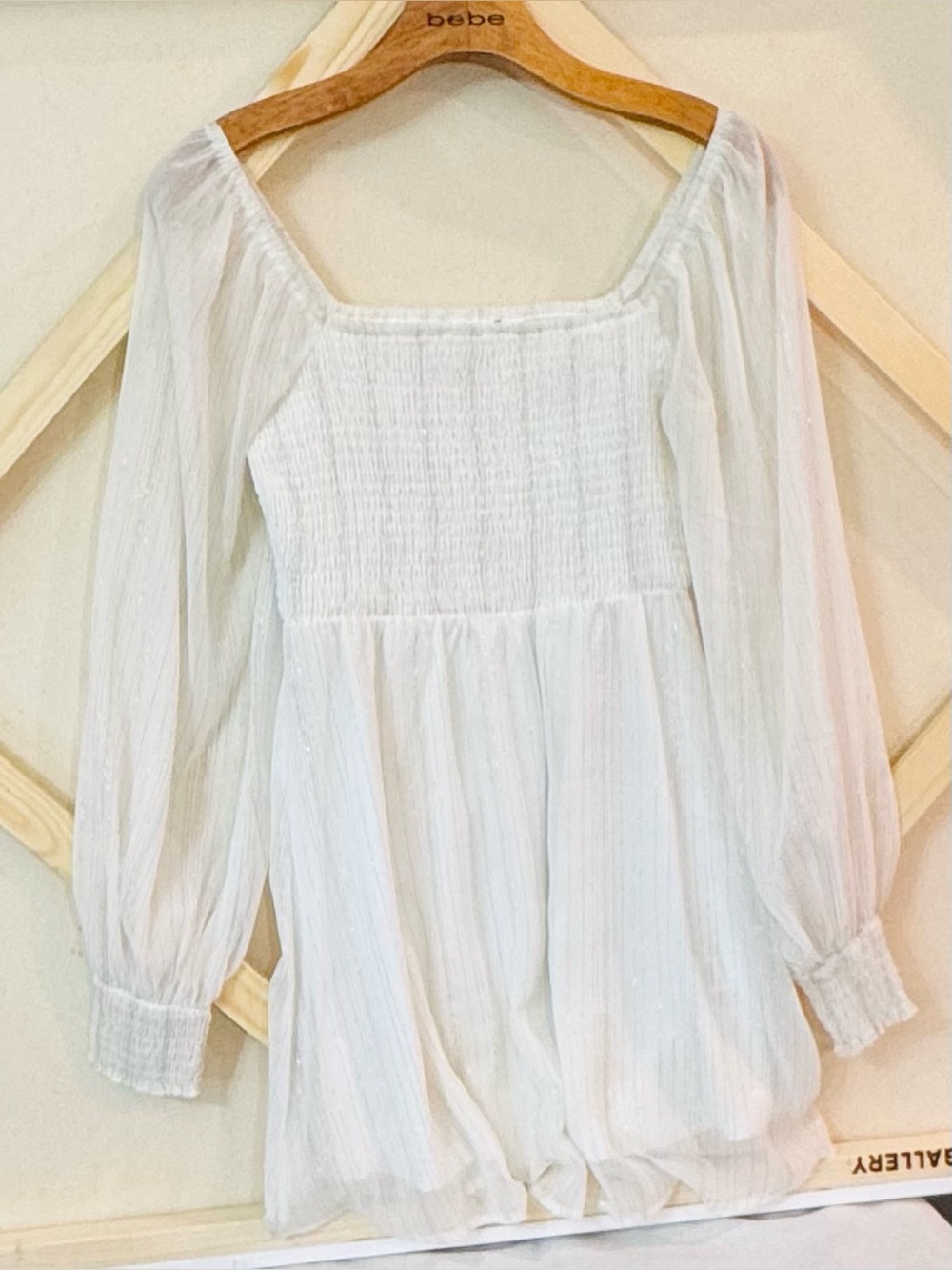 RARE! Altar'd State Boho Women's XS White Dress Festival Style